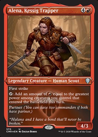 Alena, Kessig Trapper (Foil Etched) [Commander Legends]