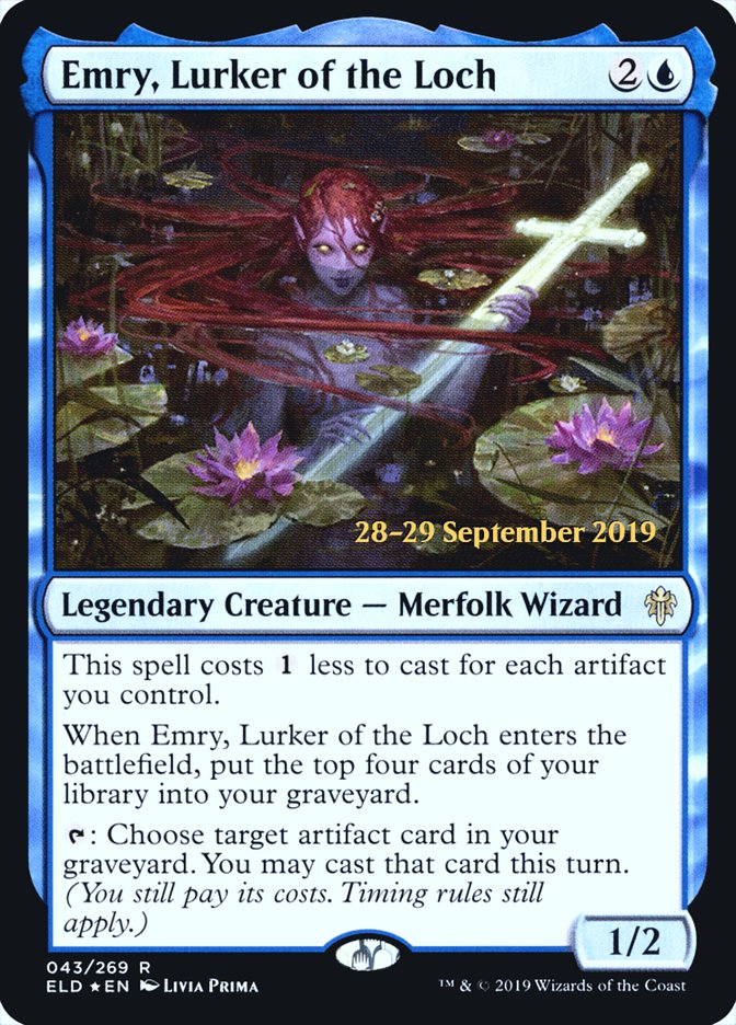 Emry, Lurker of the Loch  [Throne of Eldraine Prerelease Promos]